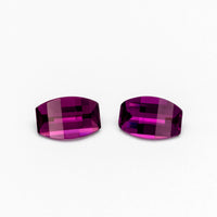 5x3 to 8x6mm Grape Garnet® Opposed Bar Cushions