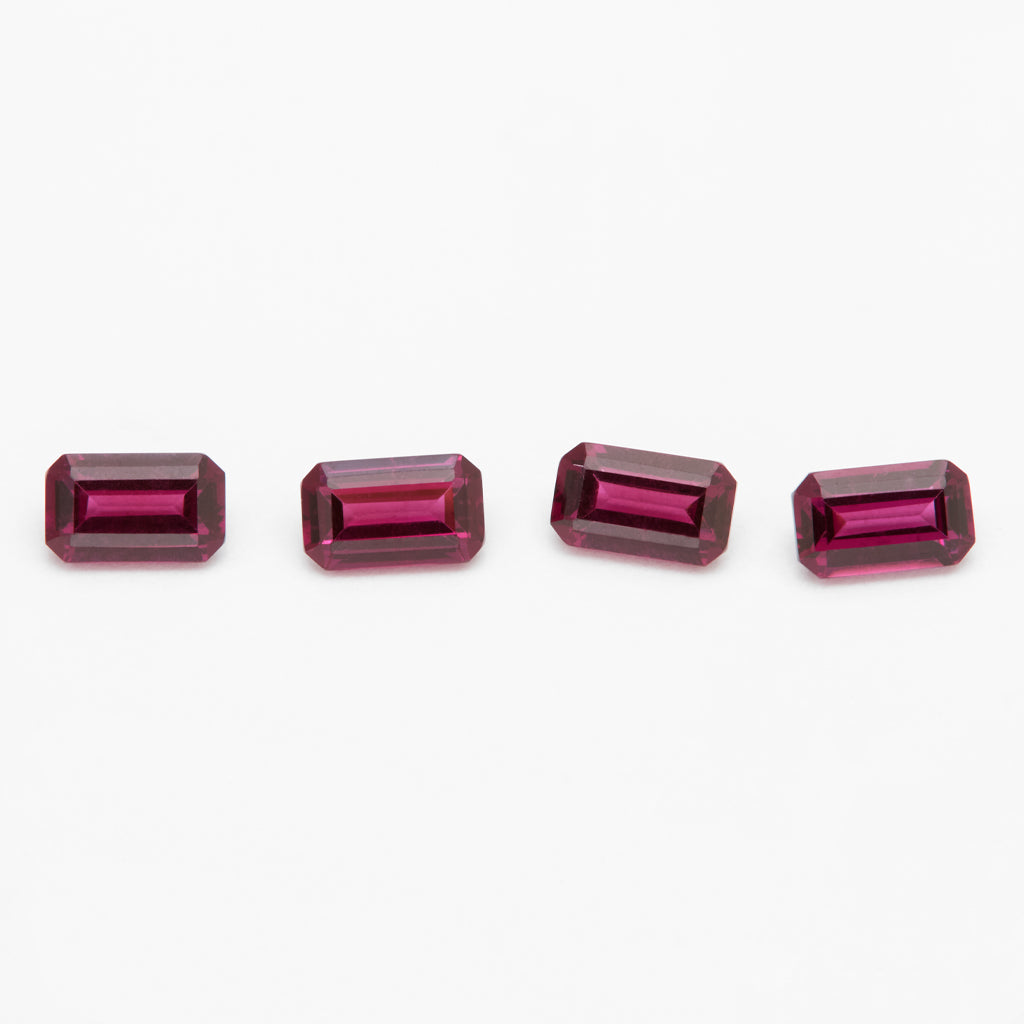 5x3 to 8x6mm Idaho Clearwater™ Rhodolite Emerald Cuts