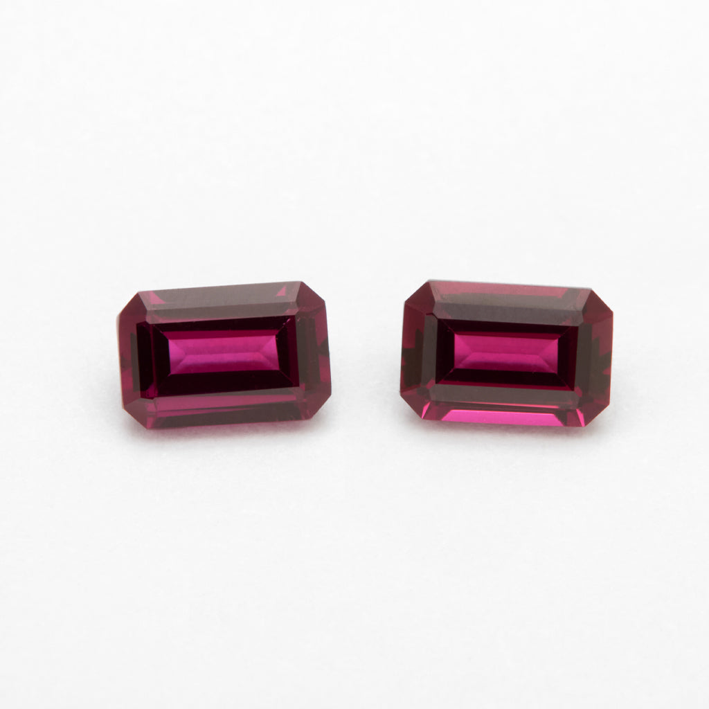 5x3 to 8x6mm Idaho Clearwater™ Rhodolite Emerald Cuts