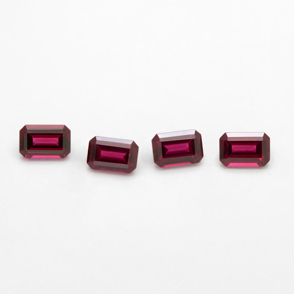 5x3 to 8x6mm Idaho Clearwater™ Rhodolite Emerald Cuts