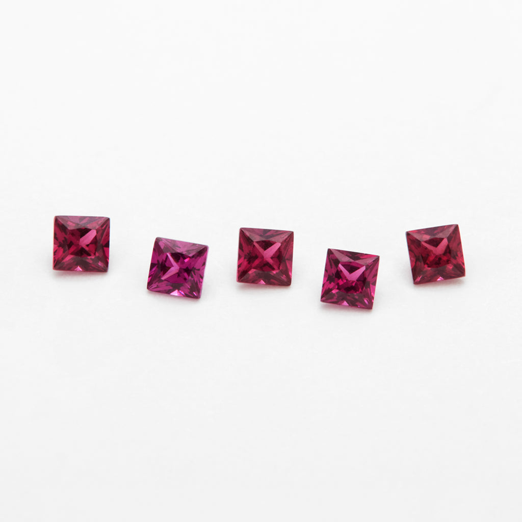 2 to 3.5mm Idaho Clearwater™ Rhodolite Princess Cuts