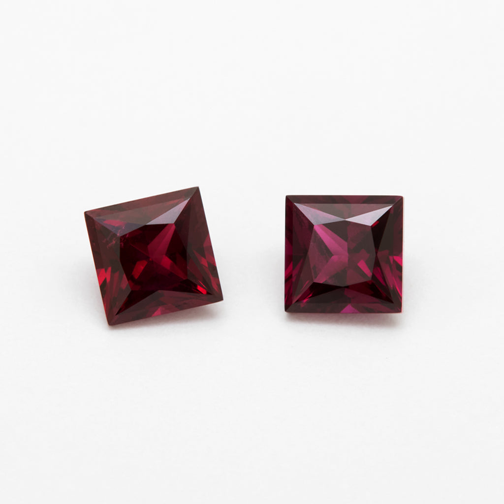 4 to 8mm Idaho Clearwater™ Rhodolite Princess Cuts