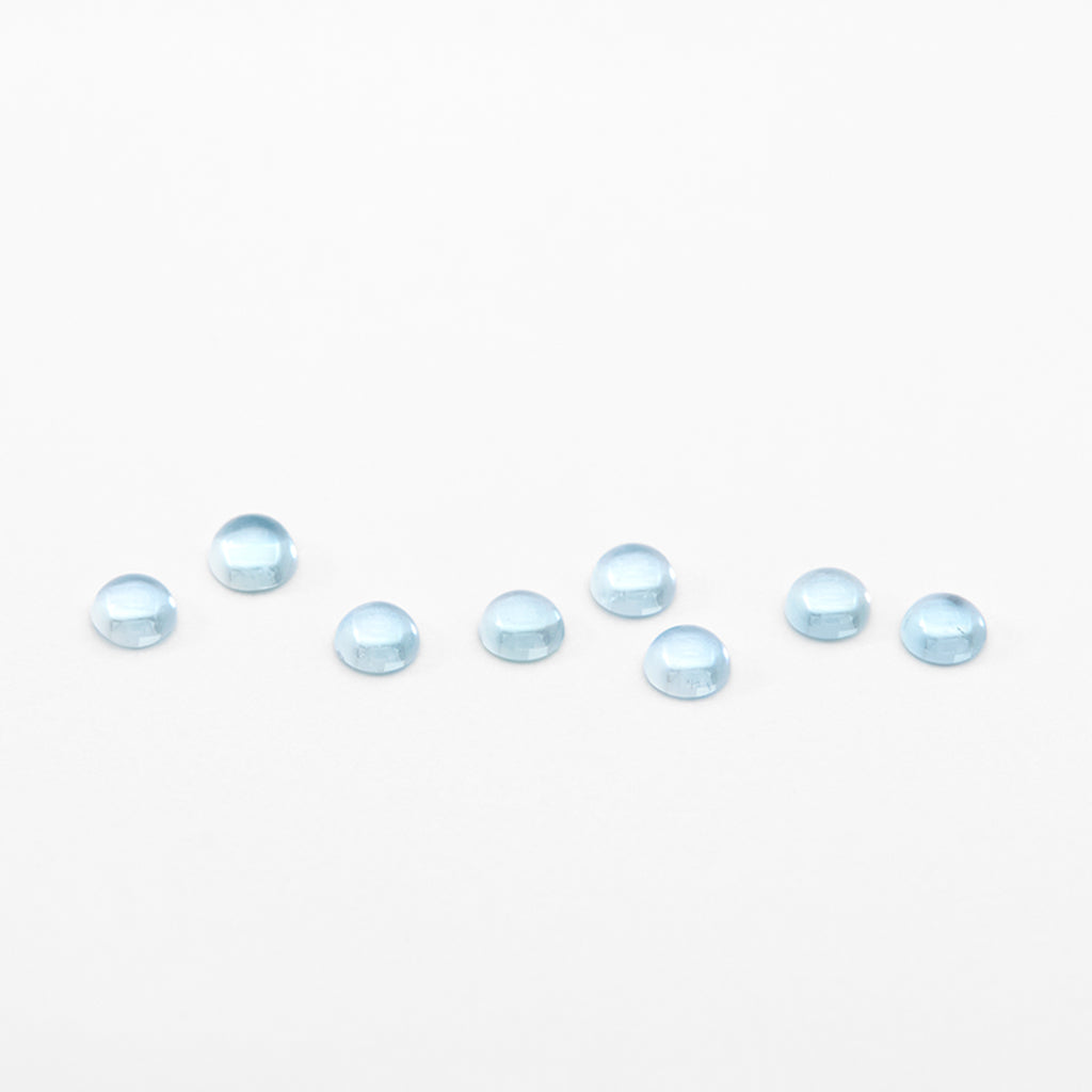2.5mm AA Aquamarine Round Cabs