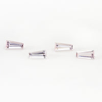 4x2x1.5 to 8x4x2 Morganite Tapered Baguettes