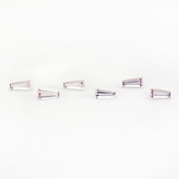 4x2x1.5 to 8x4x2 Morganite Tapered Baguettes