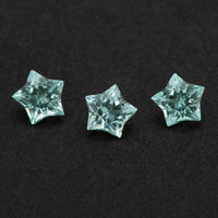 3.5 to 5mm AA Neon Green Beryl Star Cuts