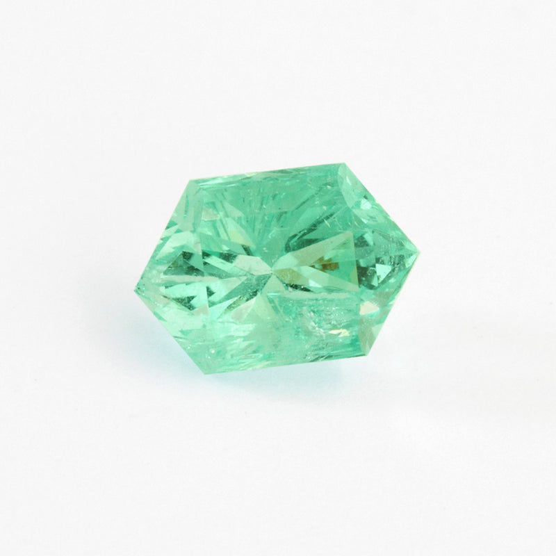 1.74ct Neon Green Beryl Hexagon