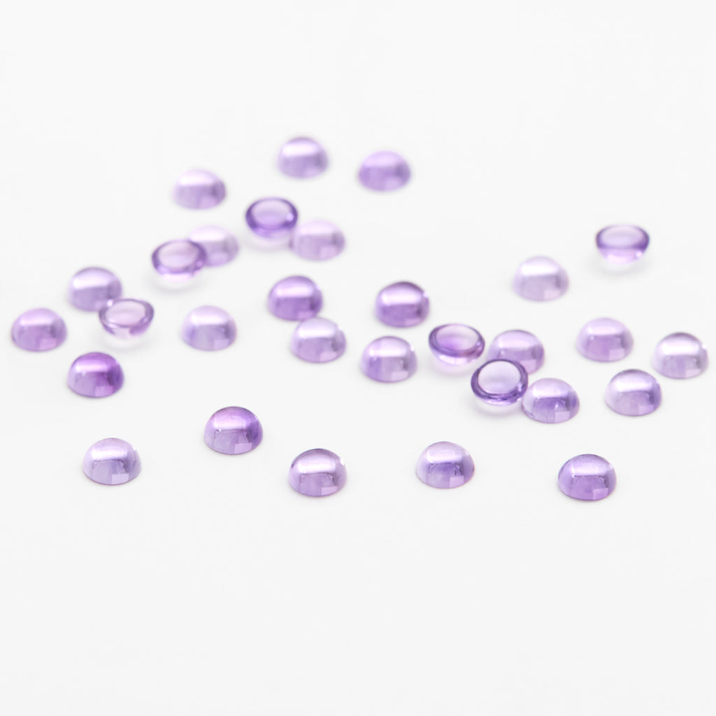 2 to 3mm A Amethyst Round Cabs