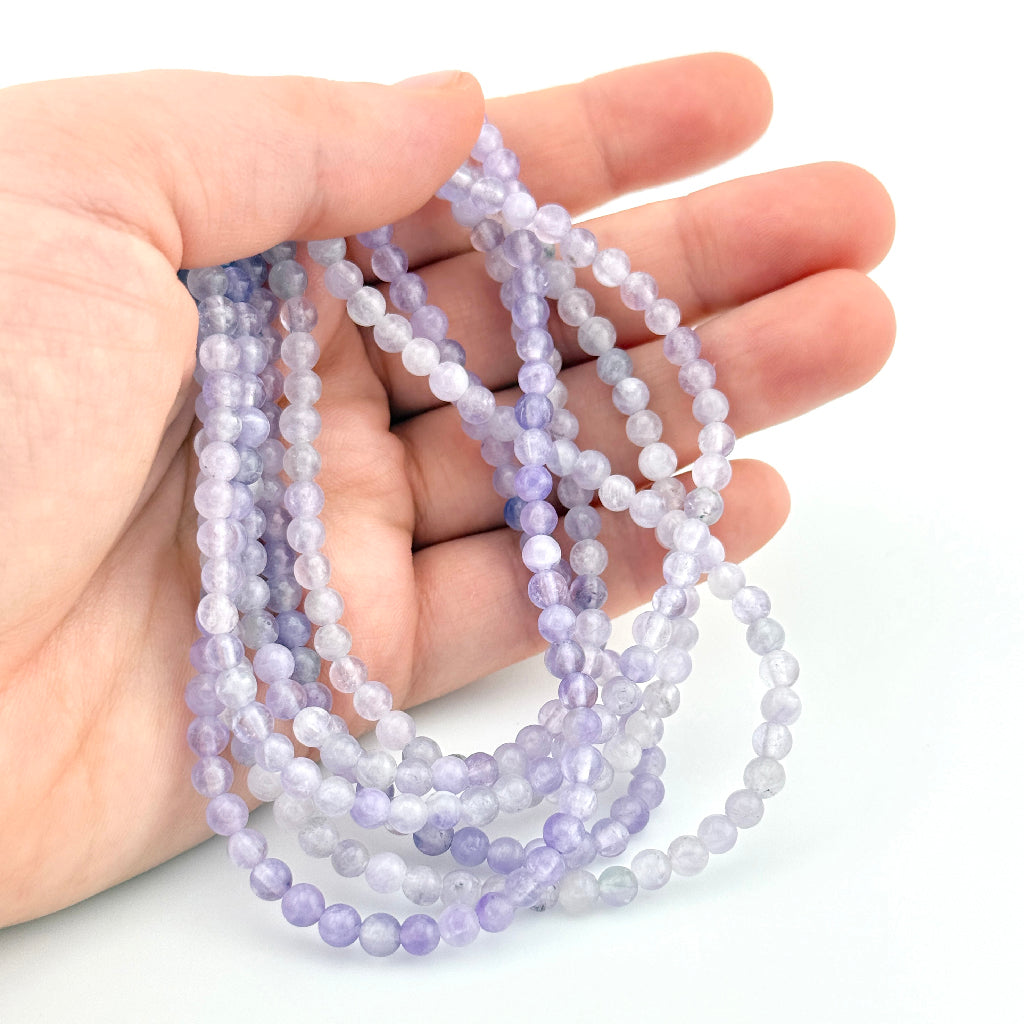 4mm Amethyst Round Bead Strands