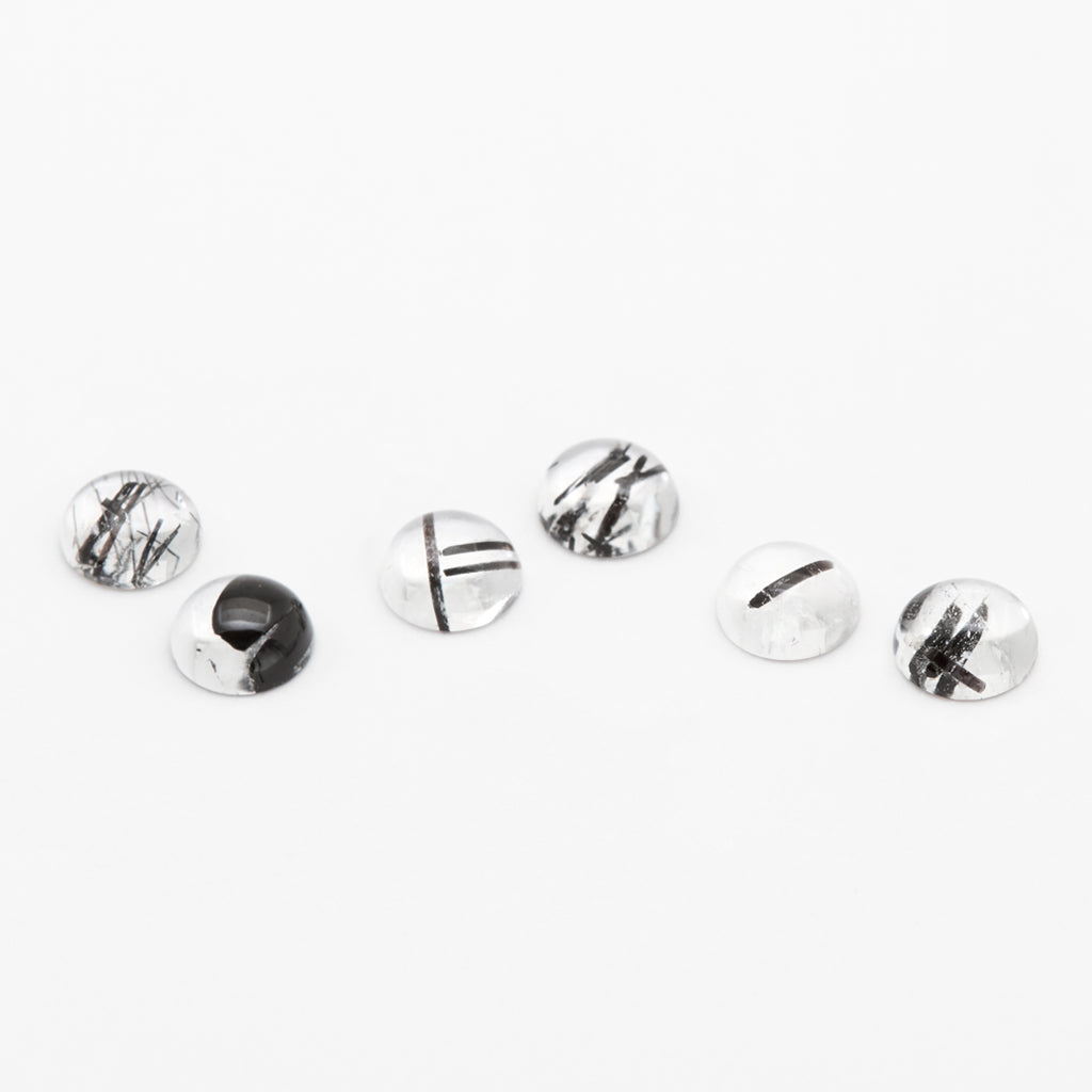 4mm Tourmalated Quartz Round Cabs