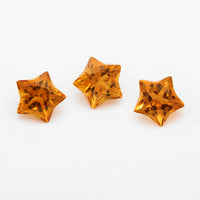 4 to 6mm Madeira Citrine Star Cuts