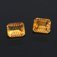 7x5 to 14x10mm Yellow Citrine Fantasy Emerald Cuts