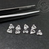 4mm White Zircon Triangles