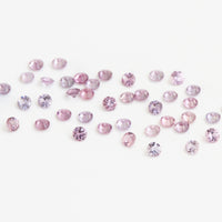 1.3 to 3.5mm Grey-Pink Spinel Rounds