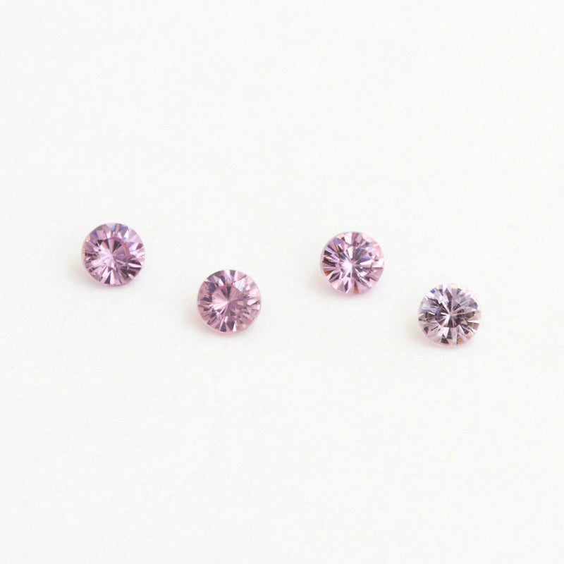 1.3 to 3.5mm Grey-Pink Spinel Rounds