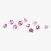 1.3 to 3.5mm Grey-Pink Spinel Rounds