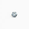 3 to 3.5mm Grey-Blue Spinel Hexagons