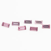 4x2 to 5x2.5mm Grey-Pink Spinel Baguettes