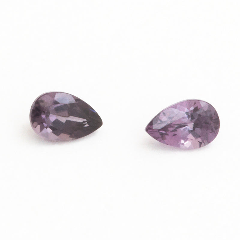 3x2mm Grey-Lavender Spinel Pears