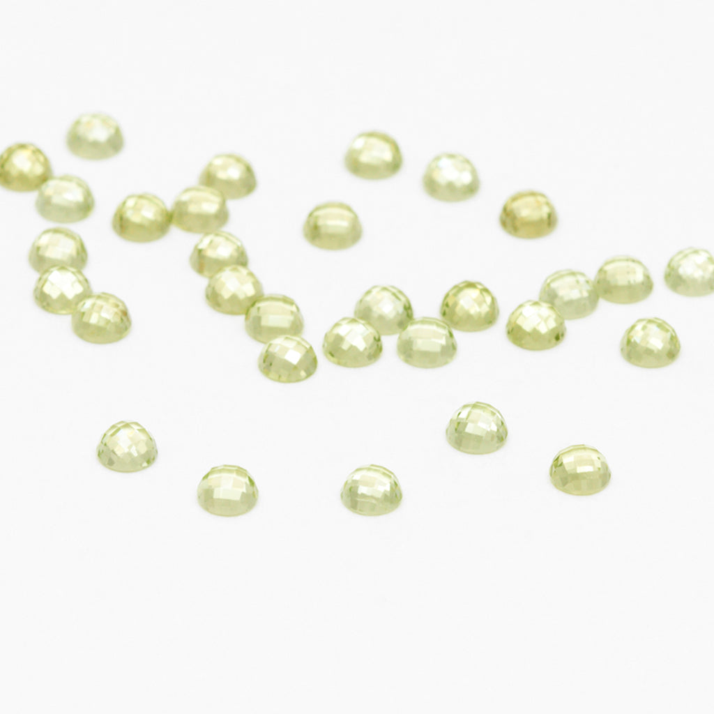 2 to 3mm Mesa Verde® Peridot Rose Cut Rounds