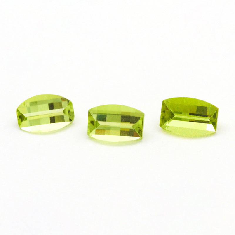 6x4mm Mesa Verde® Peridot Opposed Bar Cushions