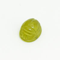 Parcel of Ten 10x8mm Mesa Verde® Peridot Carved Scarab Oval Cabs