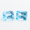 12x10mm Sky Blue Topaz Concave Emerald Cuts