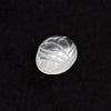 10x8mm White Topaz Carved Scarab Oval Cabs