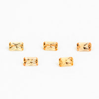 5x3 to 7x5mm Golden Imperial Topaz Brilliant Emerald Cuts