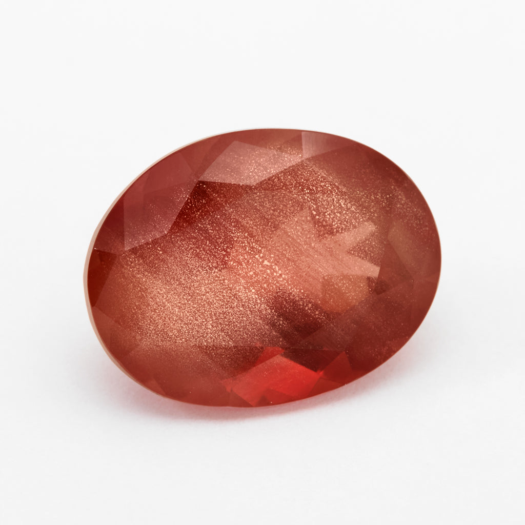 5.27ct Red Oregon Sunstone Oval