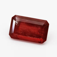5.39ct Deep Red Oregon Sunstone Emerald Cut
