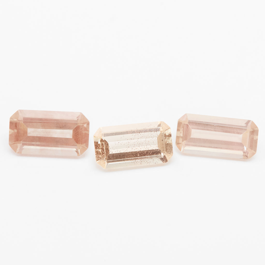 1.50 to 2.50 carat One-of-a-Kind Oregon Sunstone Emerald Cuts