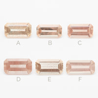 1.50 to 2.50 carat One-of-a-Kind Oregon Sunstone Emerald Cuts