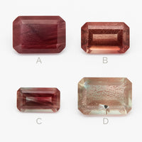 1.0 to 3.0 carat One-of-a-Kind Unusual Color Oregon Sunstone Emerald Cuts