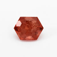 2.24ct Red Oregon Sunstone Honeycomb Hexagon