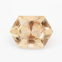 5.07ct Champagne Oregon Sunstone Honeycomb Hexagon