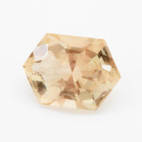 5.07ct Champagne Oregon Sunstone Honeycomb Hexagon