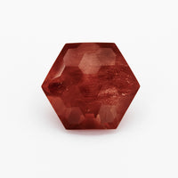 5.34ct Red Oregon Sunstone Honeycomb Hexagon
