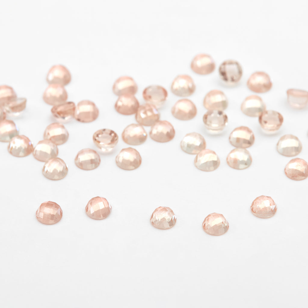 2.5 to 3mm Oregon Sunstone Rose Cut Rounds