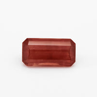 2.26ct Red Oregon Sunstone Roll Top Emerald Cut