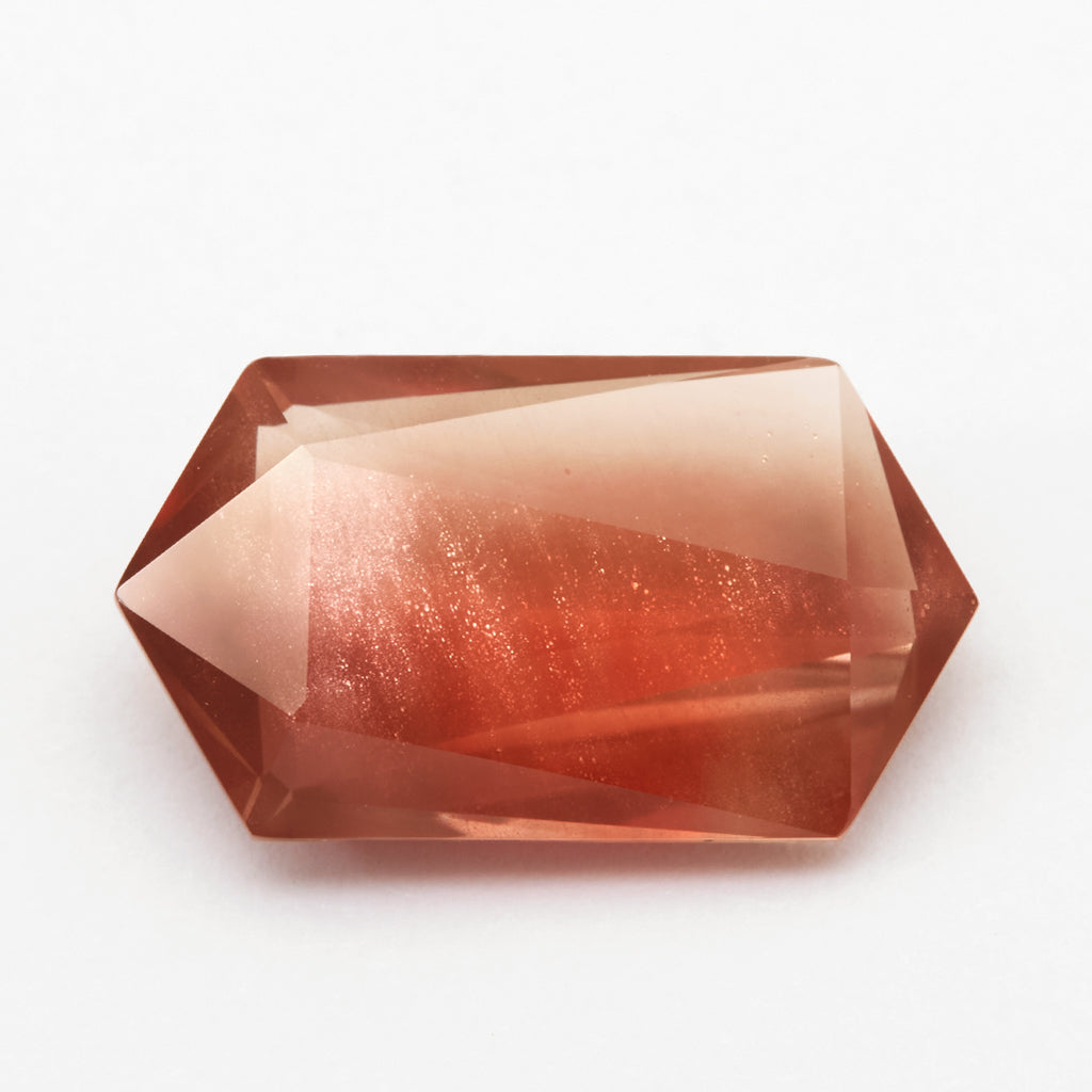 4.32ct Red Oregon Sunstone Fancy Hexagon