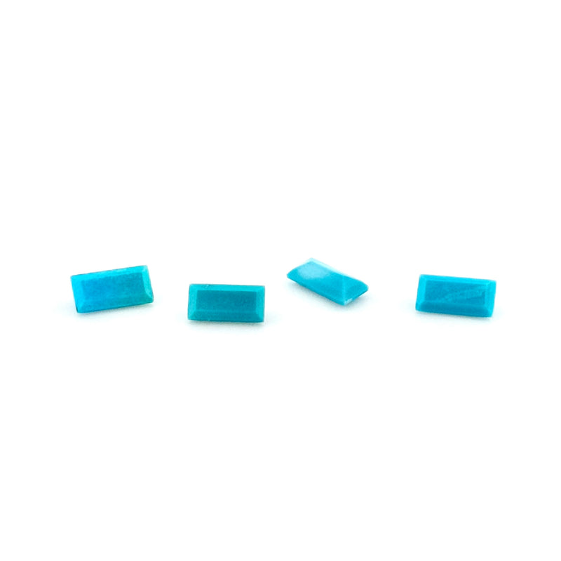 3x2 to 6x3mm Arizona Turquoise Baguettes