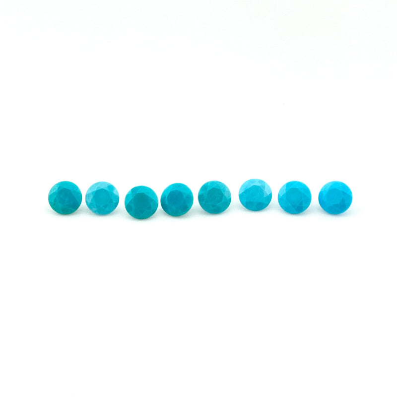 2.5 to 4.5mm Arizona Turquoise Rounds