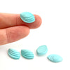 15x10mm Arizona Turquoise Carved Marquise Cabs