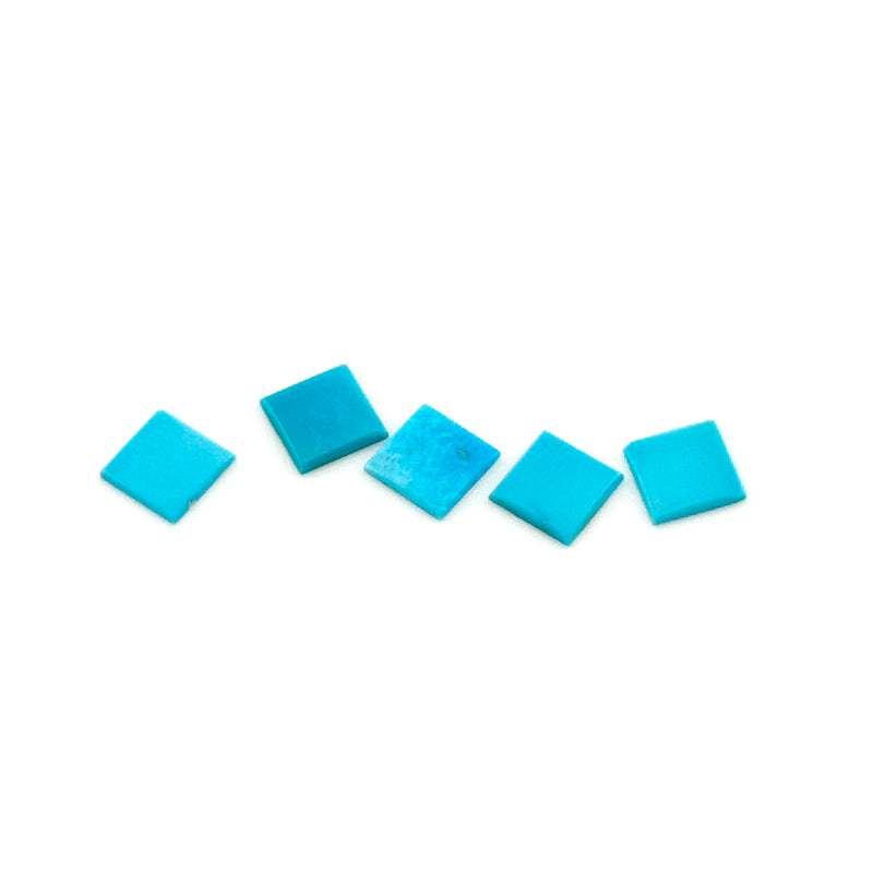 5.75mm Arizona Turquoise Square Cabs