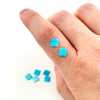 5.75mm Arizona Turquoise Square Cabs