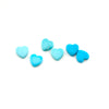 5 to 6.8mm Arizona Turquoise Heart Cabs