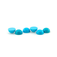 1.5 to 10mm Arizona Turquoise Round Cabs