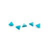 4mm Arizona Turquoise Pointed Triangle Cabs