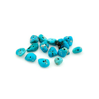 5mm Arizona Stabilized Turquoise Tumbled Beads